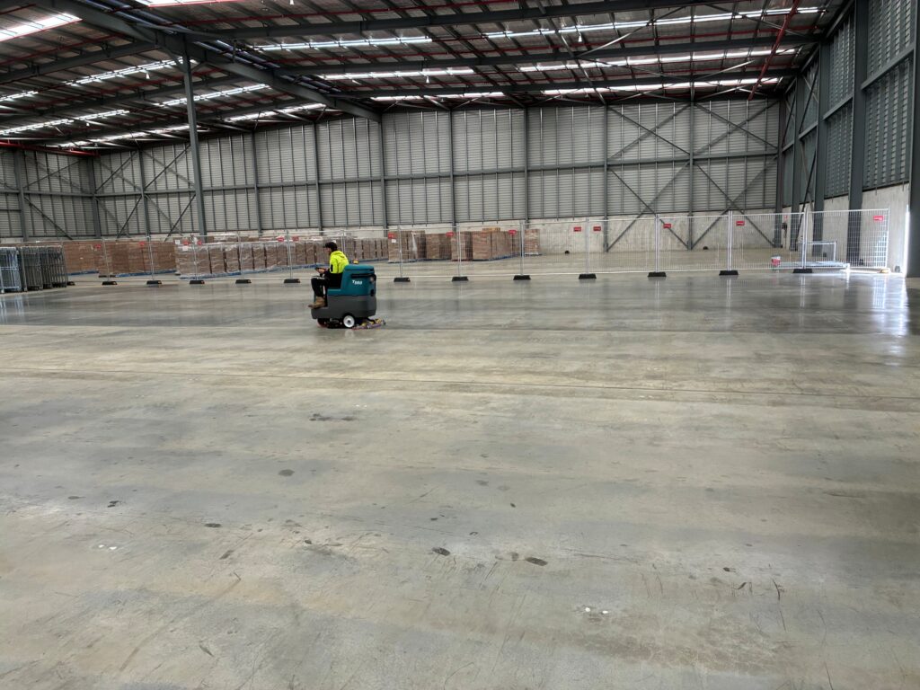 New Ride-On Scrubber Delivers Efficient Cleaning for Marriott Road Commercial Site
